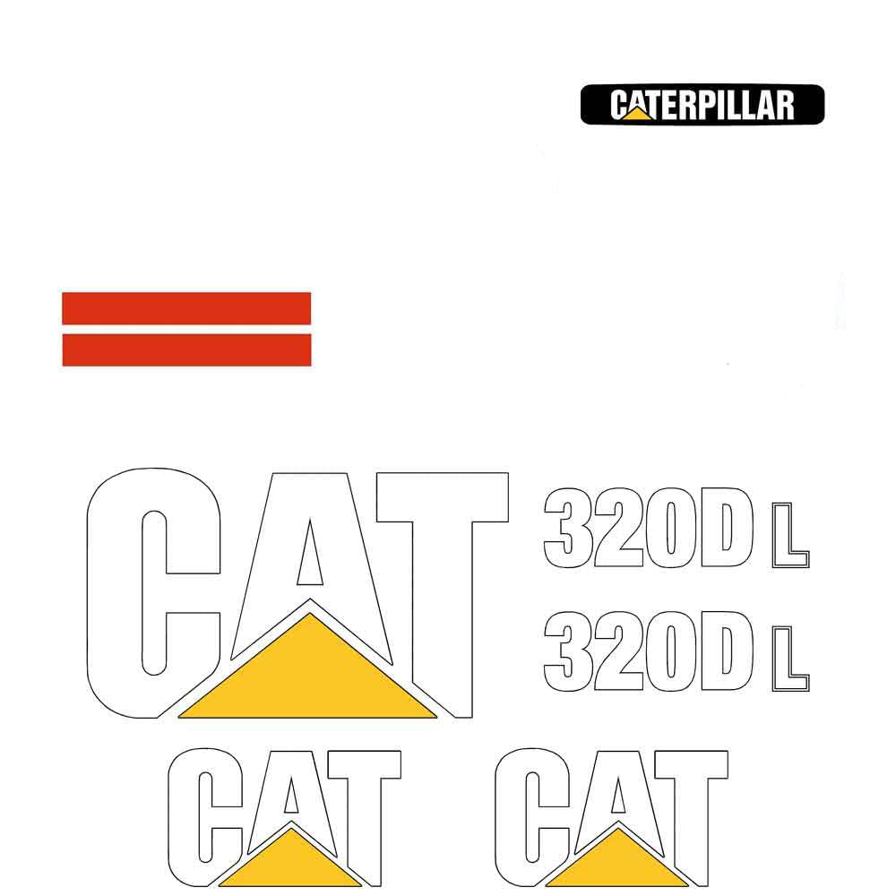 CAT 320D L Decal Kit