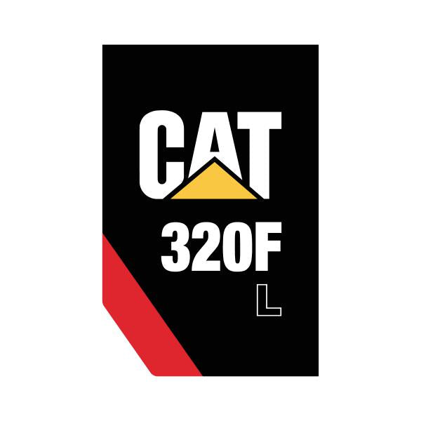 CAT 320F Model Decal