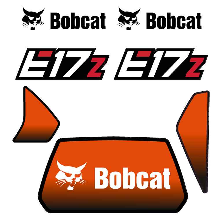 Bobcat E17Z Decal Kit