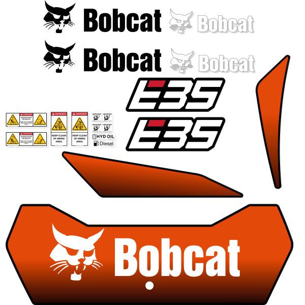 Bobcat E35 Decal Kit  - 2017 Up