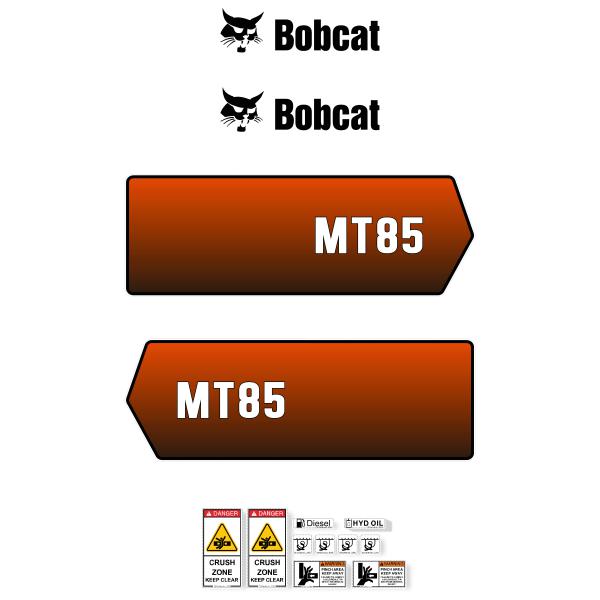 Bobcat MT85 Decal Kit