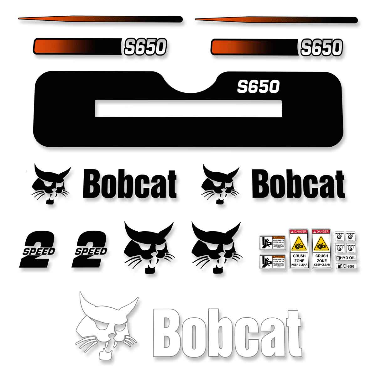 Bobcat S650 Decal Kit