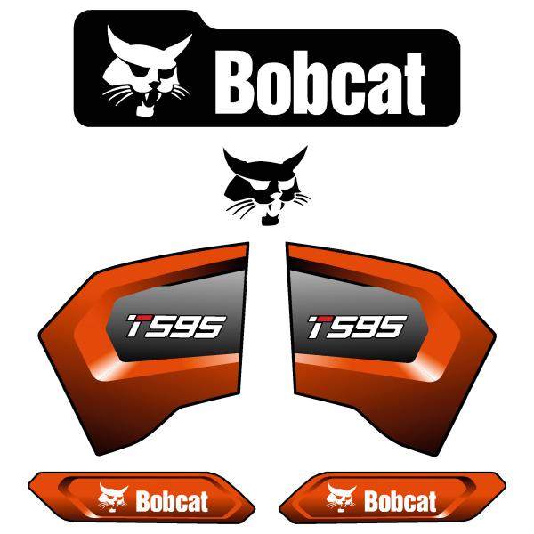 Bobcat T595 Decal Kit Later Style