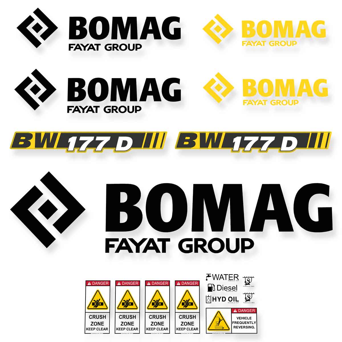 Bomag BW 177D-5 Decal