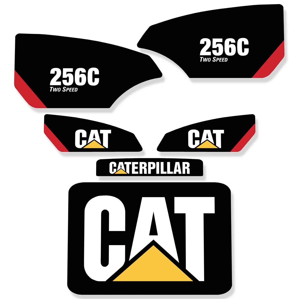 Cat 256C Decals