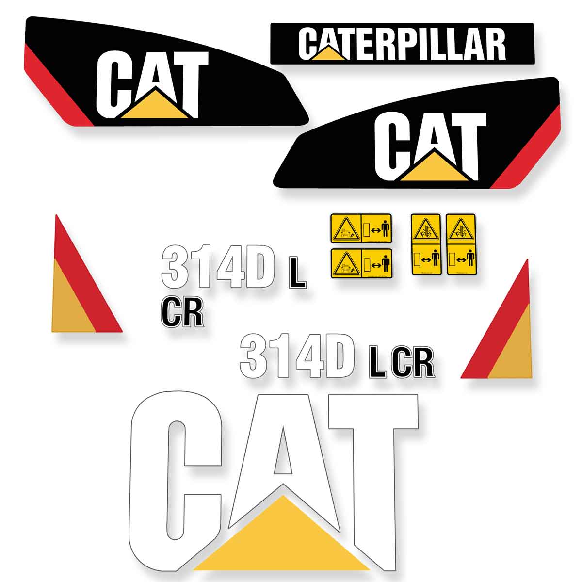 CAT 314D LCR Decal Kit
