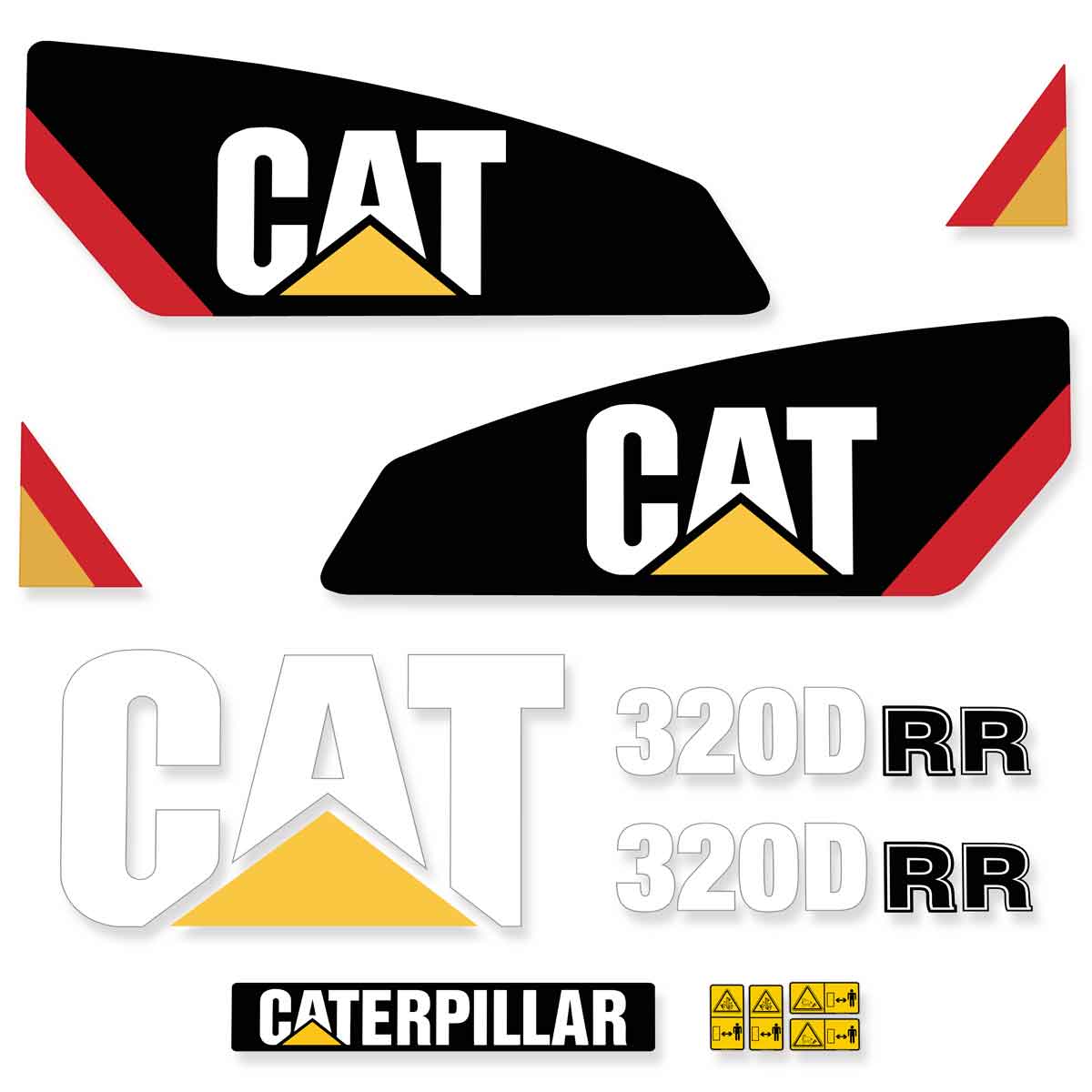 CAT 320D RR Decals