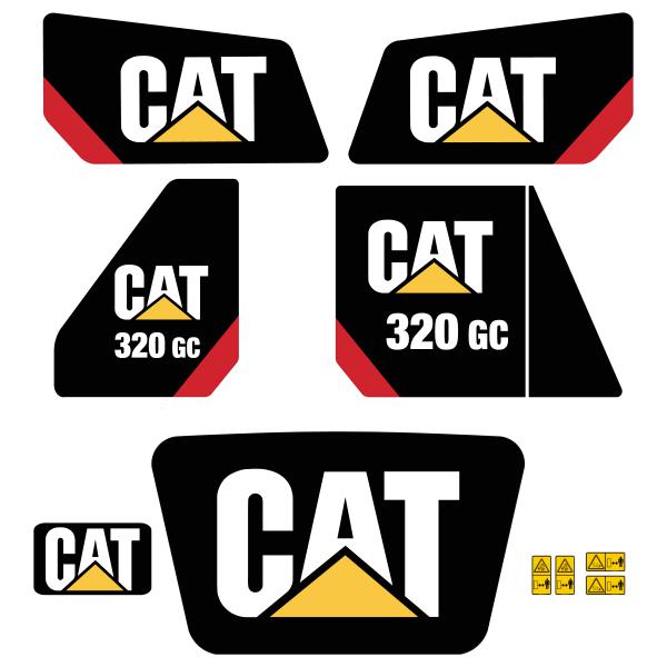 CAT 320GC Decal Kit