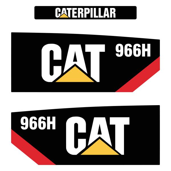 CAT 966H Decal Kit