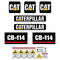 CAT CB114 Decal Kit - Roller