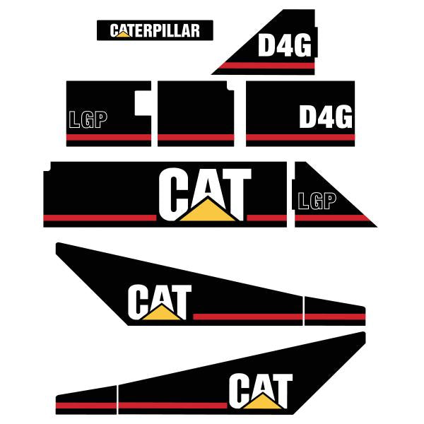 CAT D4G LGP Decal Kit