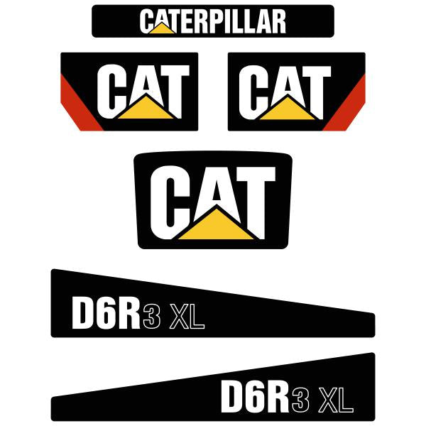 CAT D6R S3 XL Decal Kit