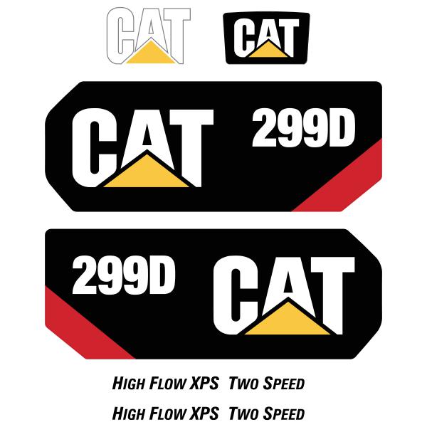 CAT 299D Decals Kit