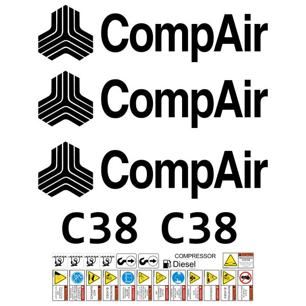 Compair C38 Decal Kit
