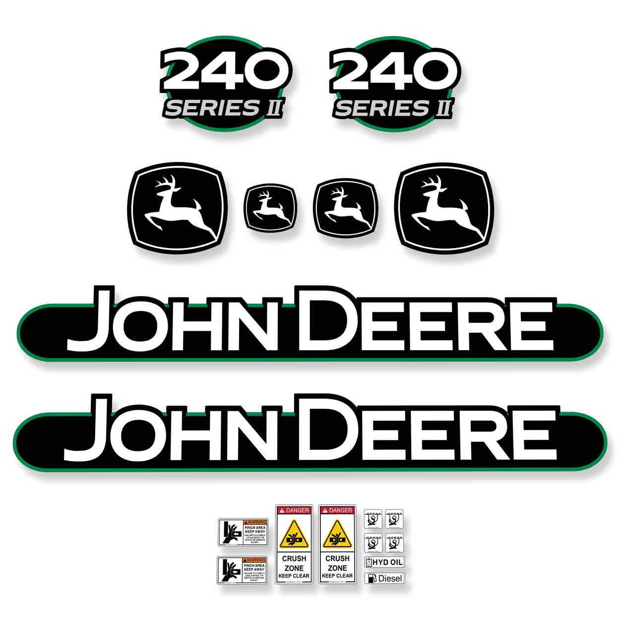 Deere 240 Series 2 Decals