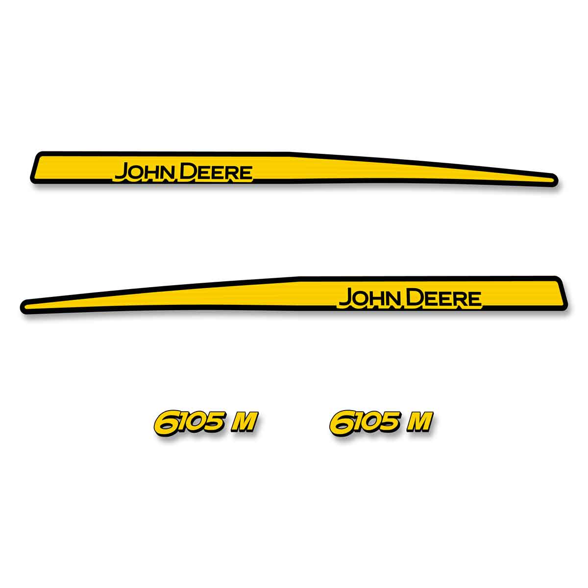 Deere 6105 M Decal Kit