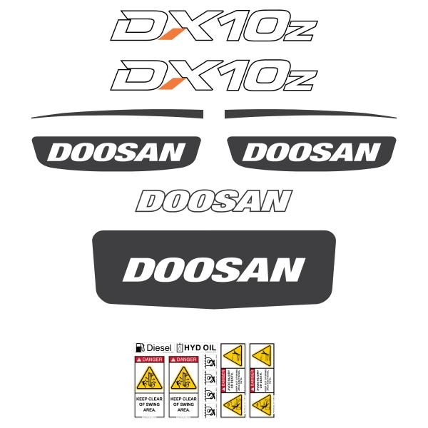 Doosan DX10Z Decal Kit