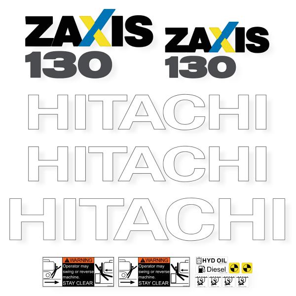 Hitachi ZX130-5 Decal Kit