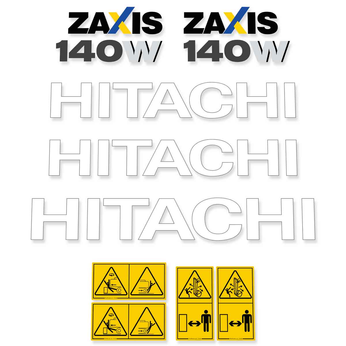Hitachi ZX140W-5 B Decals