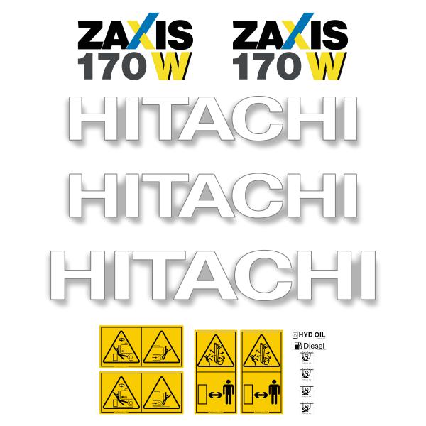 Hitachi ZX170w-5 Decal Kit