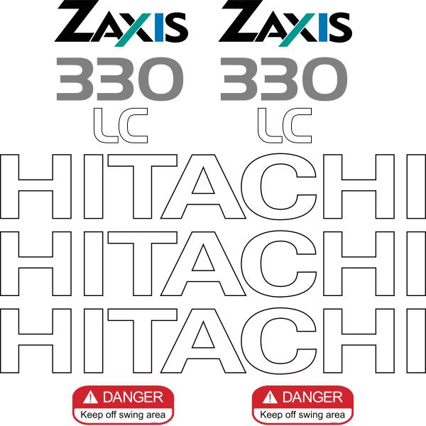 Hitachi ZX330LC-1 Decal Kit