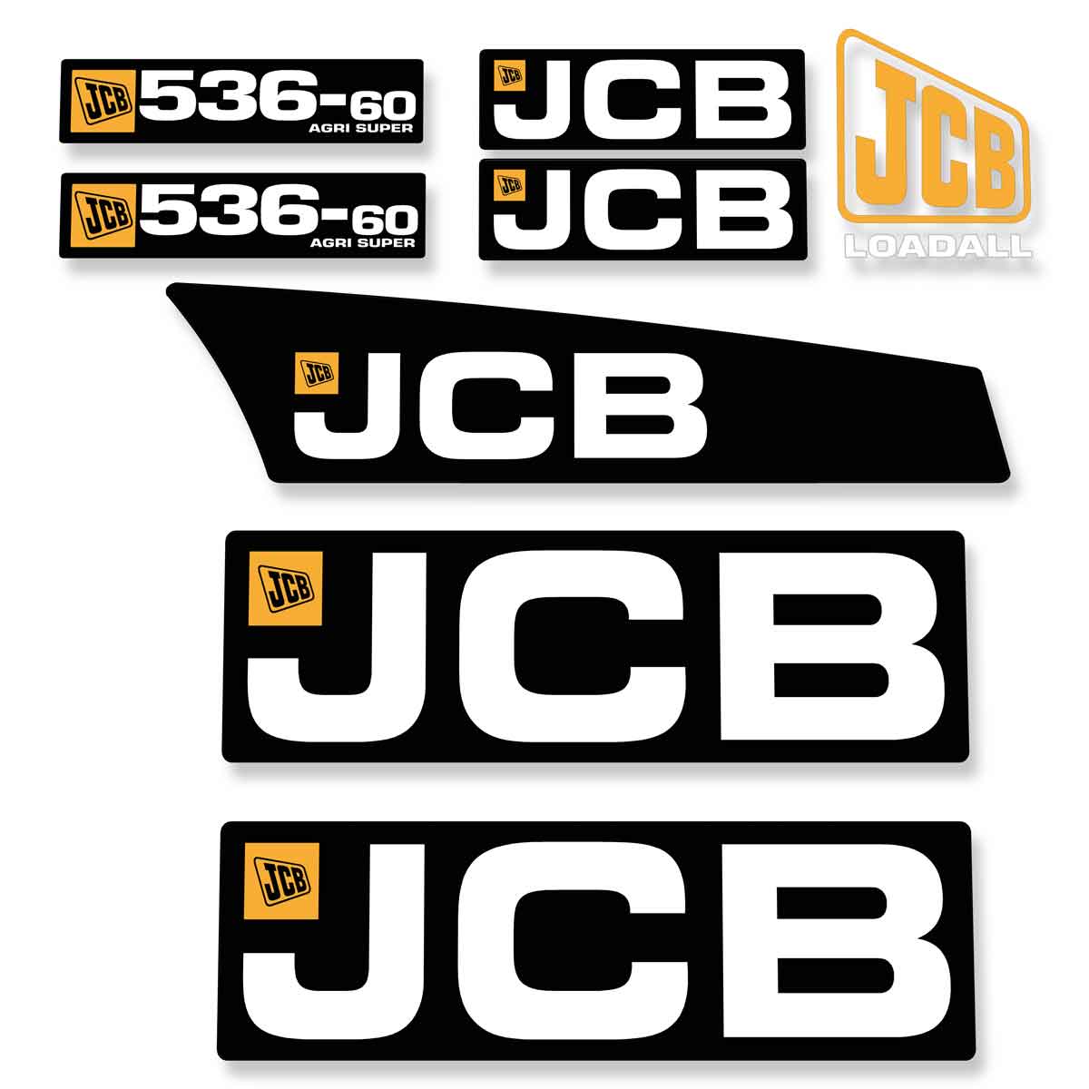 JCB 536-60 Agri Super Decals