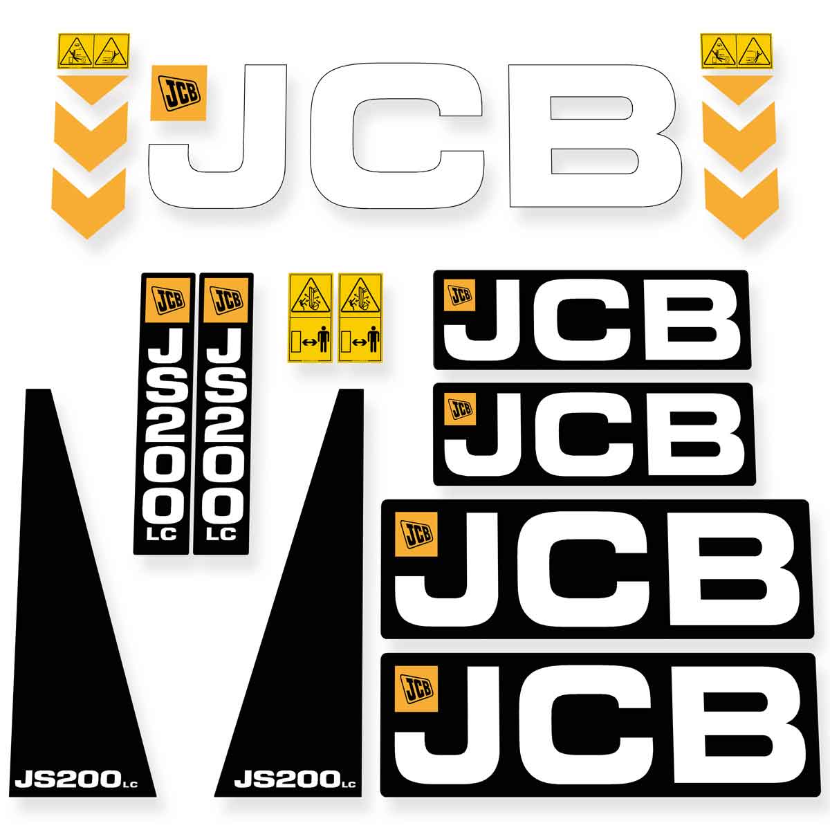 JCB JS 200 LC Decals
