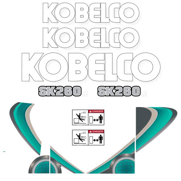 Kobelco SK260-10 LC Decal Kit