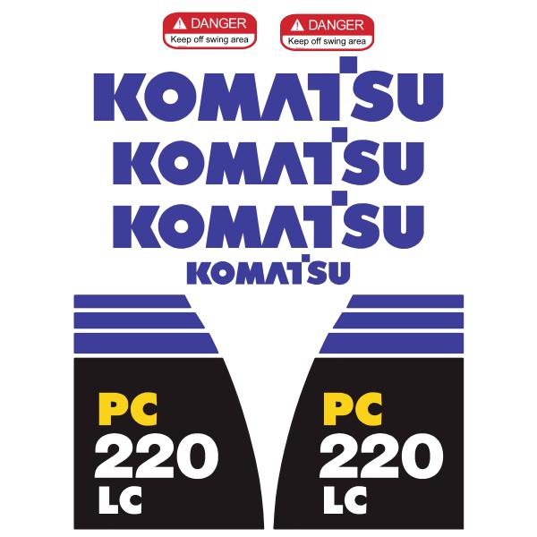 Komatsu PC220 LC-8 Decal Kit