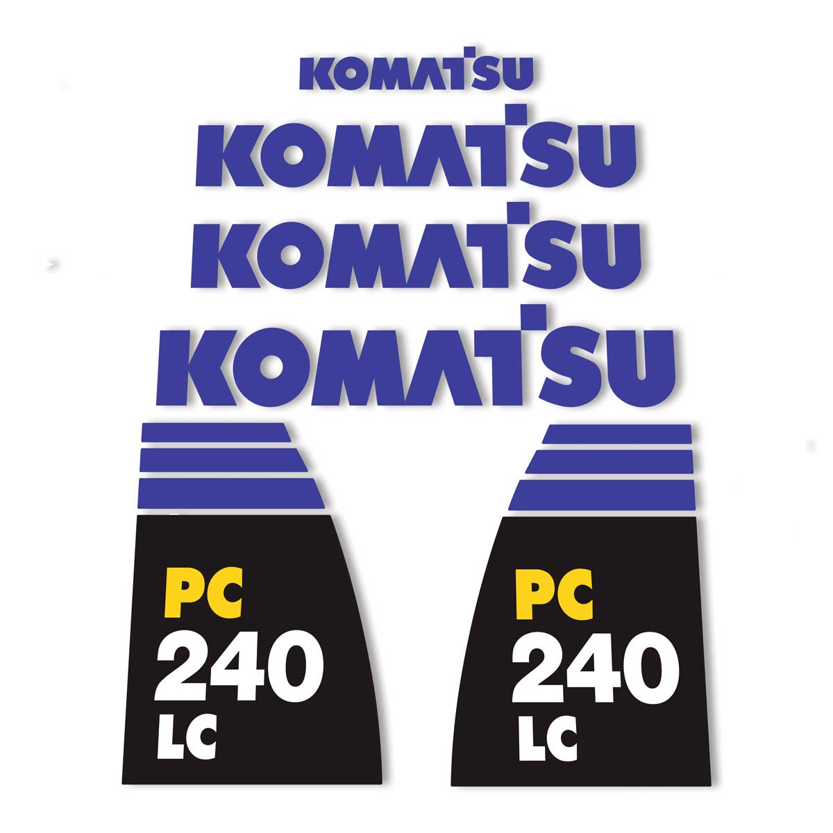 Komatsu PC240-8 LC Decal Kit