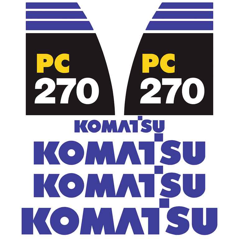 Komatsu PC270-8 LC Decal Kit