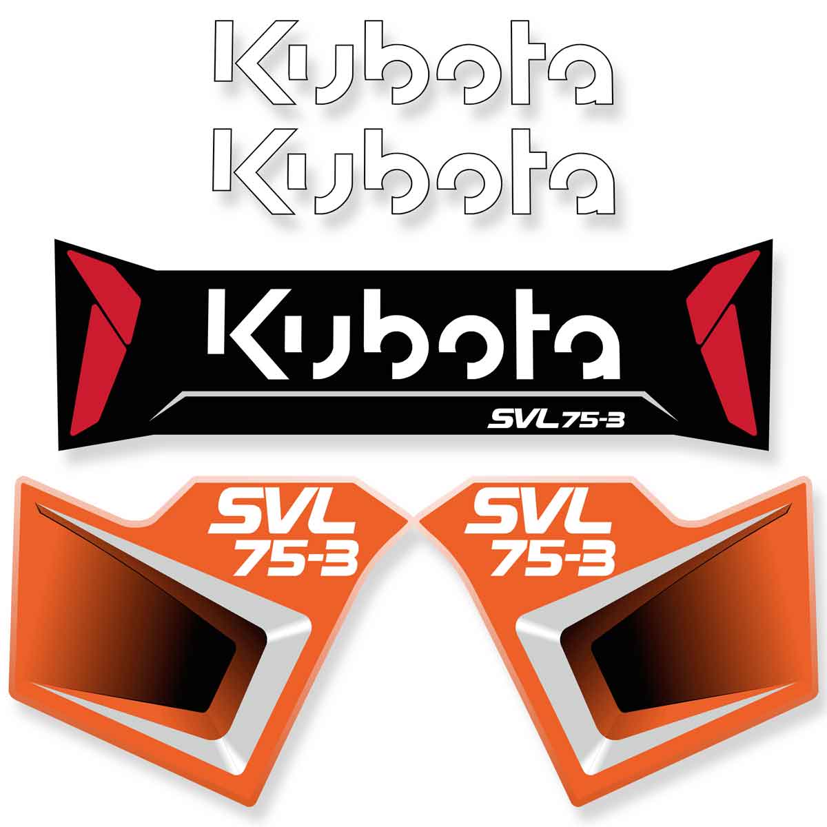 Kubota SVL75-3 Decals