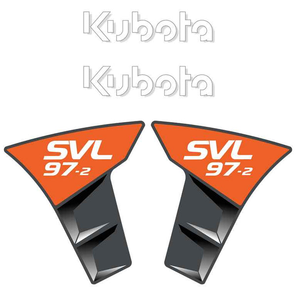 Kubota SVL97-2 Decal Kit - Skid Steer Tracked