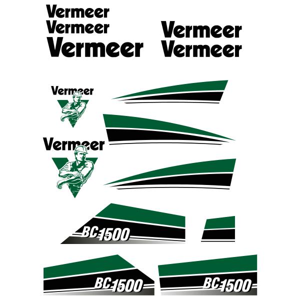 Vermeer BC1500 Decals