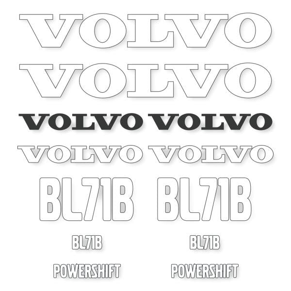 Volvo BL71B Decal Kit - Backhoe