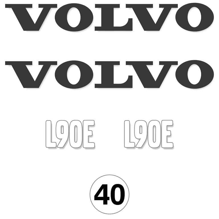 Volvo L90E Decal Kit