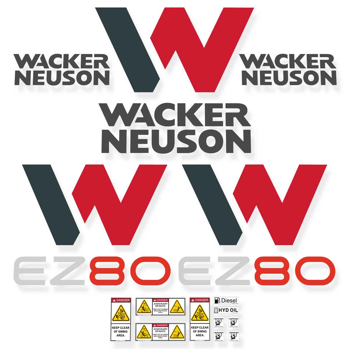 Wacker Neuson EZ80 Decals