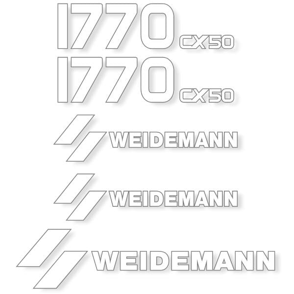 Weidemann 1770 CX50 Decal Kit