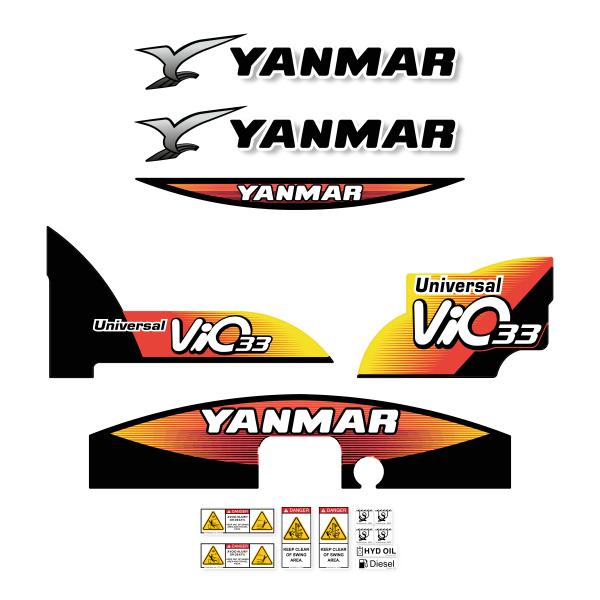Yanmar Vio33U - 5 Decal Kit