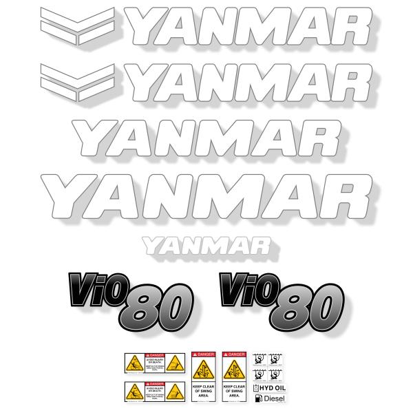 Yanmar Vio80 - 6A Decal Kit