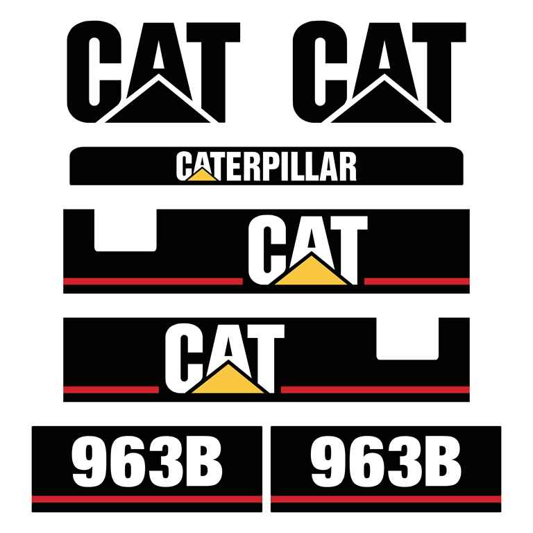 CAT 963B Decal Kit - Track Loader