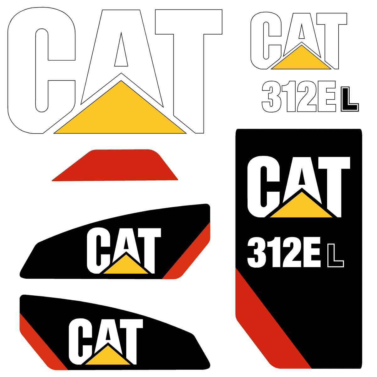 CAT 312E L Decal Kit cat-312e-l-decal-kit