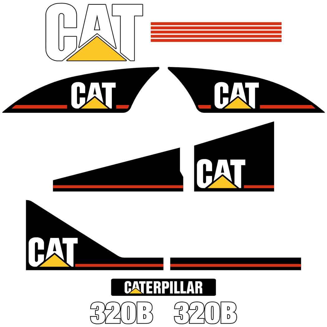 320B L Decals Stickers