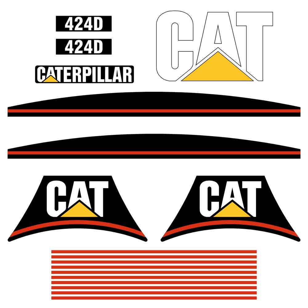 2pc Set, Decals for Caterpillar CAT Logo, Graphic Vinyl Stickers - Select  Size