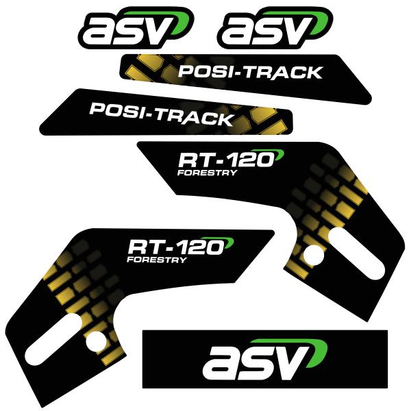 ASV RT120 Decal Kit
