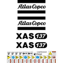 Atlas Copco XAS137 Decals