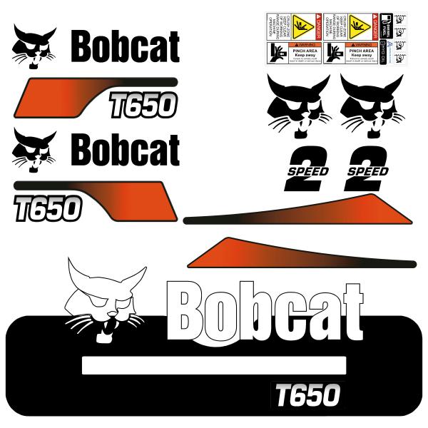 Bobcat T650 V2 Decal Kit