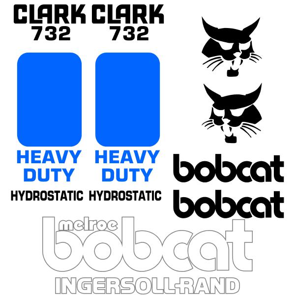 Bobcat Clark 732 Decal Kit