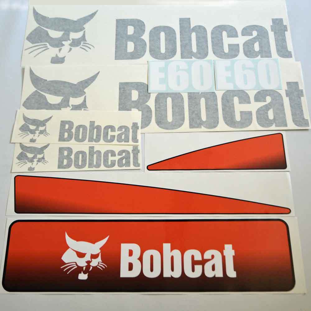 Bobcat E60 Decals Stickers Set