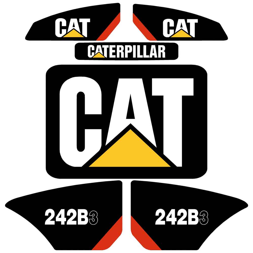 CAT 242B3 Decal Kit